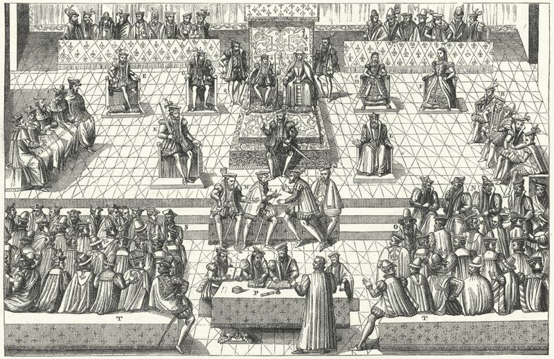 Riunione degli Stati Generali francesi a Orleans, gennaio 1561 da German School