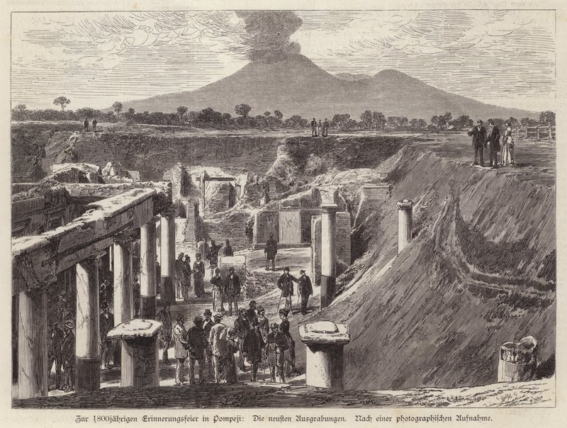Nuovi scavi a Pompei, Italia da German School