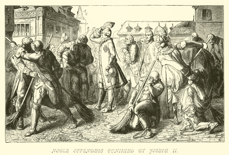 Nobili trasgressori puniti da Giuseppe II da German School