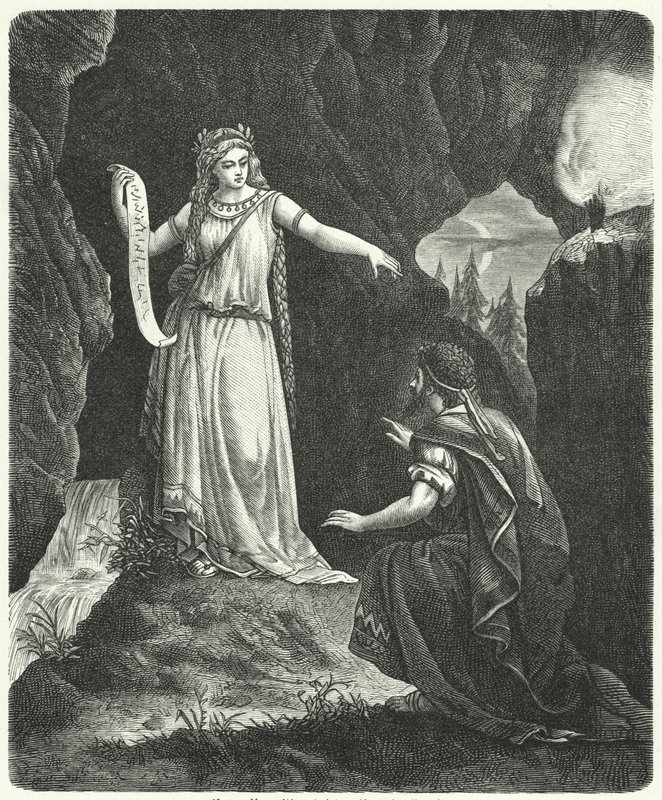 Numa Pompilio con la ninfa Egeria da German School