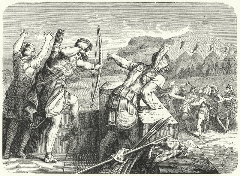 Filippo II di Macedonia ferito all