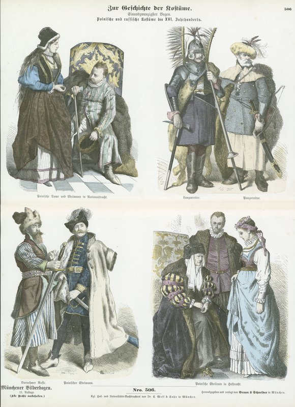 Costumi polacchi e russi, XV e XVI secolo da German School