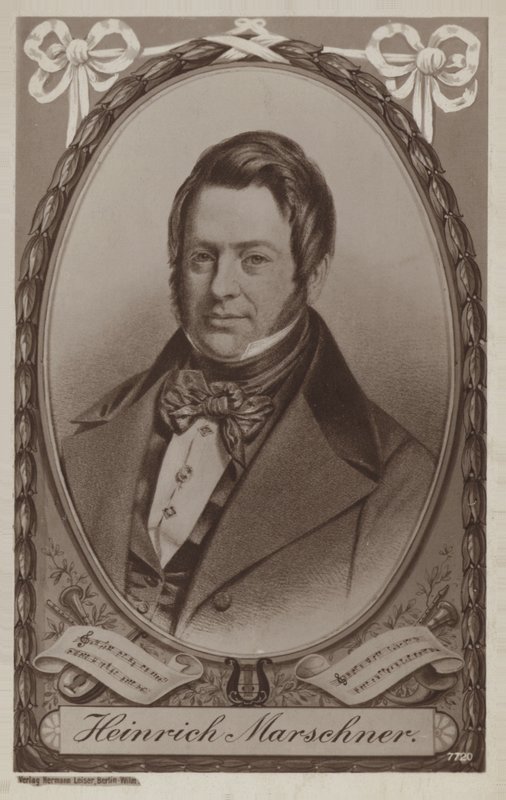 Ritratto di Heinrich Marschner da German School