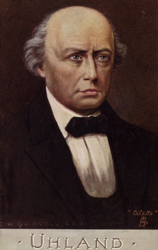Ritratto di Ludwig Uhland da German School