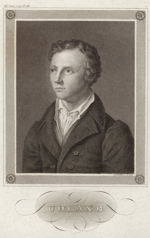 Ritratto di Ludwig Uhland da German School