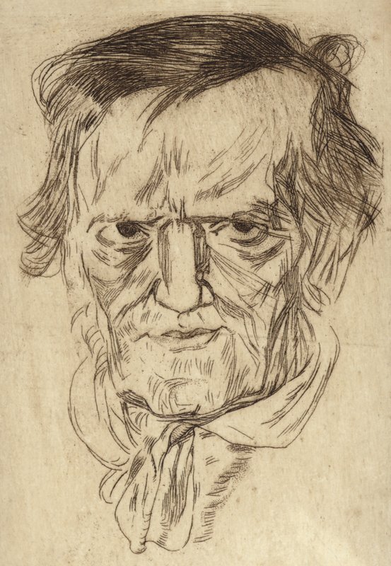 Ritratto di Richard Wagner da German School