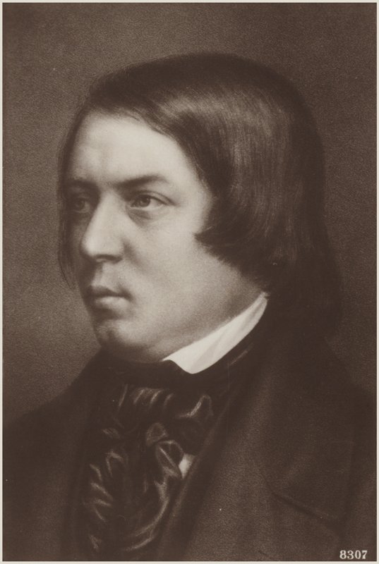Ritratto di Robert Schumann da German School
