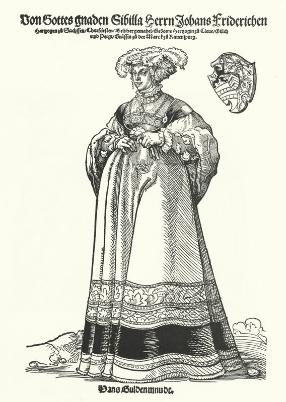 Ritratto di Sibylle, Duchessa di Sassonia da German School