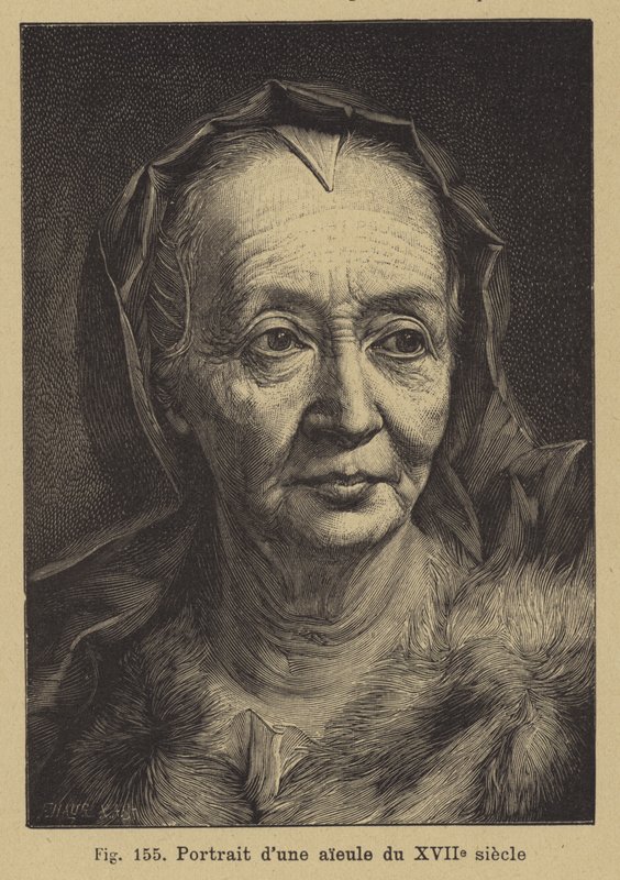 Ritratto di una nonna del XVII secolo da German School