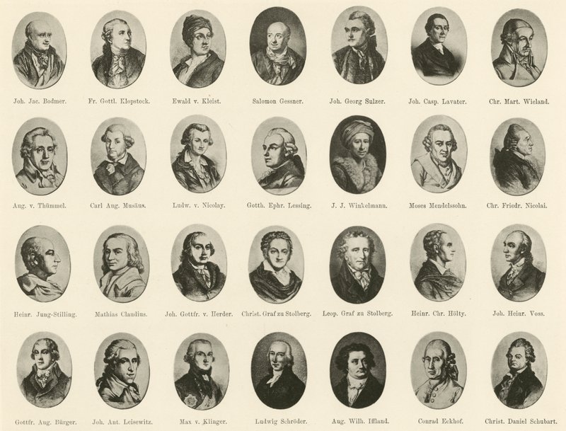 Ritratti di famosi tedeschi da Ritter vom Deutschen Geiste da German School