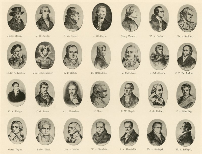 Ritratti di famosi tedeschi da Ritter vom Deutschen Geiste da German School