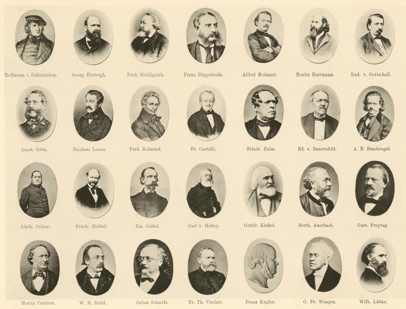 Ritratti di famosi tedeschi da Ritter vom Deutschen Geiste da German School