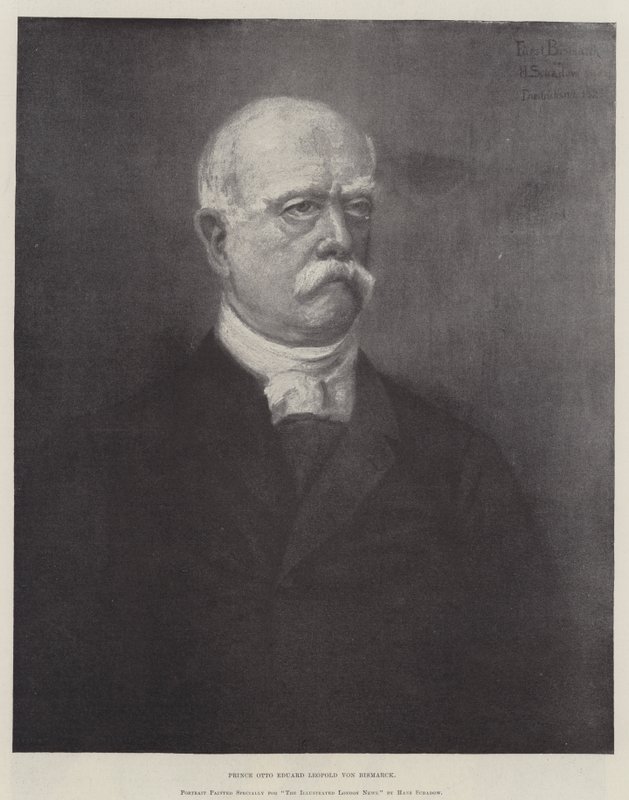 Principe Otto Eduard Leopold von Bismarck (incisione) da German School