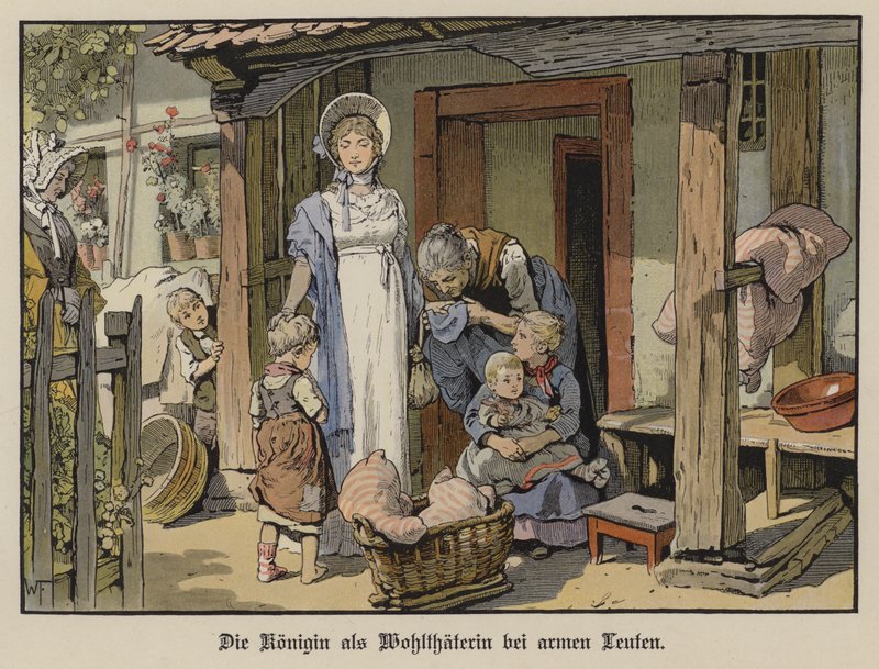 Regina Louise di Prussia, benefattrice dei poveri da German School