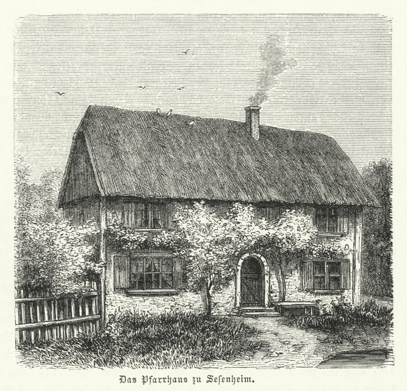 Rettorato di Sessenheim, casa di Friederike Brion, con cui Johann Wolfgang Goethe ebbe una storia d