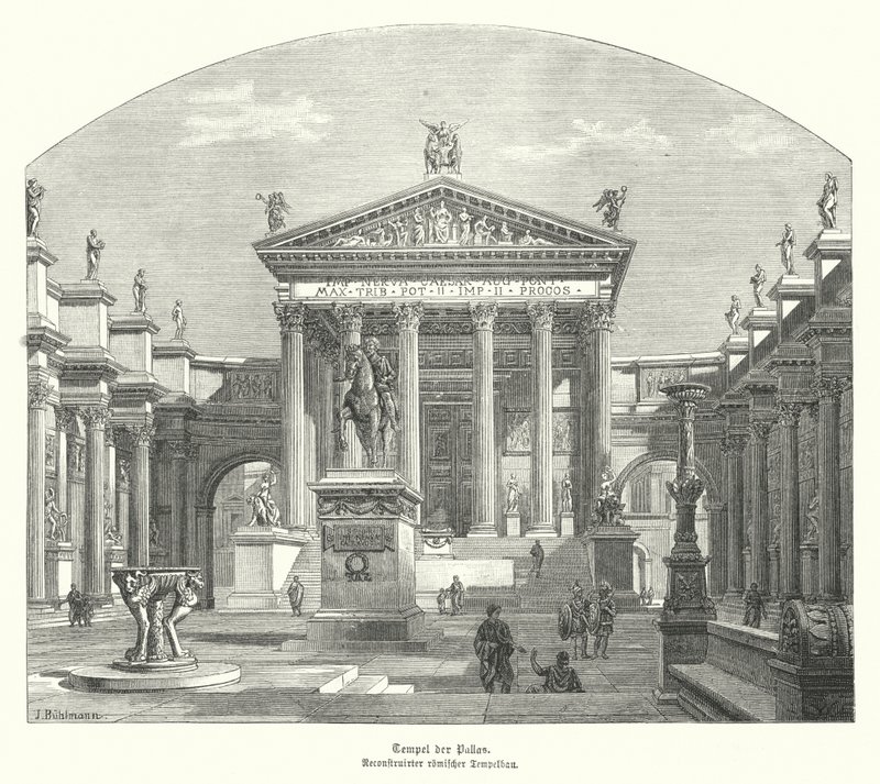 Tempio romano di Pallade da German School
