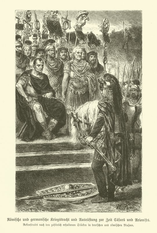 Armi e costumi militari romani e germanici ai tempi di Giulio Cesare e Ariovisto da German School