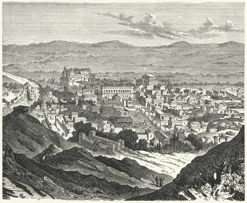 Roma al tempo di Giulio Cesare da German School