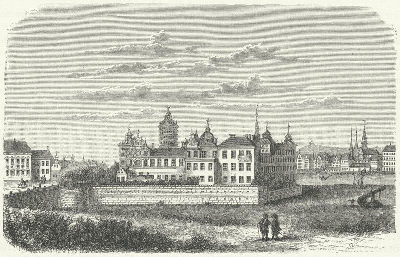 Palazzo reale a Stoccolma nel XVII secolo (incisione) da German School