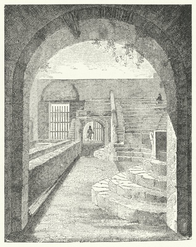 Rovine del piccolo teatro di Pompei (incisione) da German School