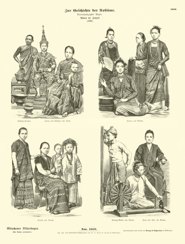 Costumi siamesi e birmani da German School