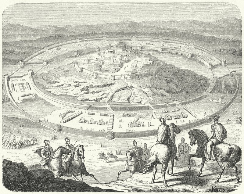 Assedio di Numanzia da parte dei Romani da German School