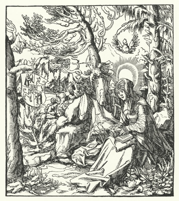 Santa Ida di Lorena (c1040-1113) da German School