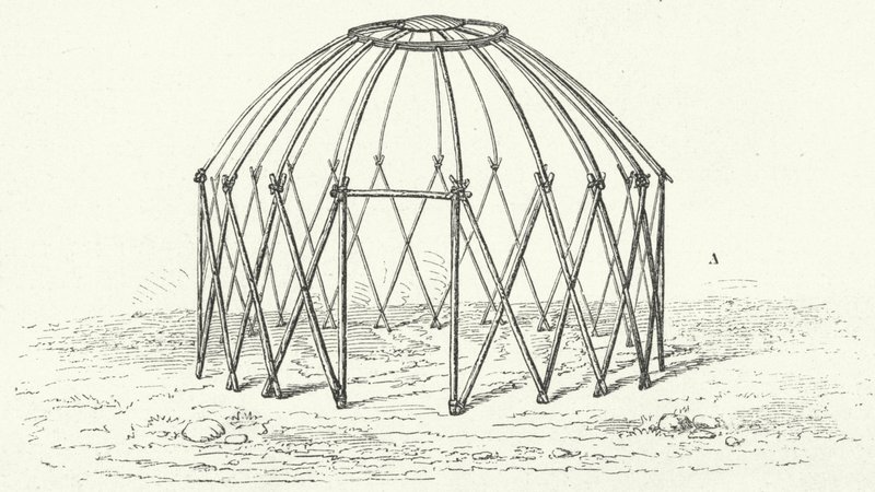 Struttura della tenda tartara da German School