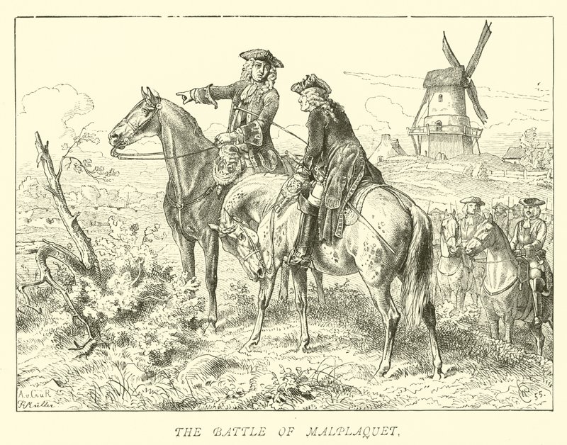 La battaglia di Malplaquet da German School