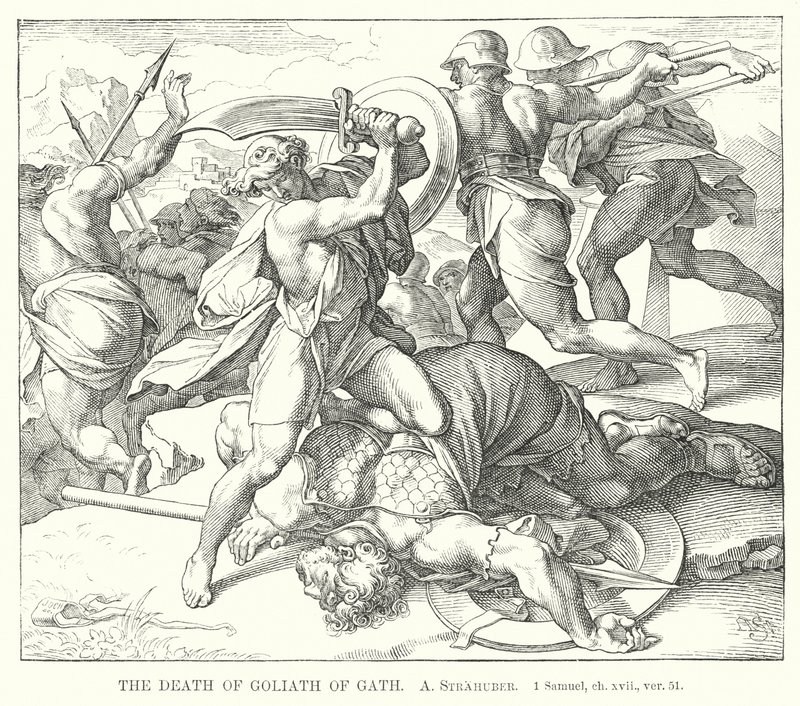 La morte di Golia di Gat da German School