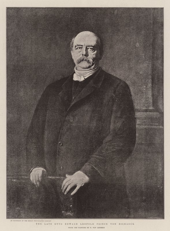 Il defunto Otto Edward Leopold Principe von Bismarck (litografia) da German School