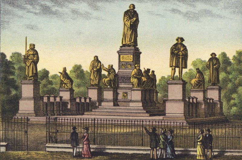 Il monumento di Lutero a Worms da German School