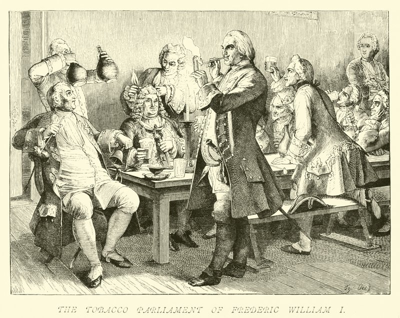 Il Parlamento del Tabacco di Federico Guglielmo I da German School