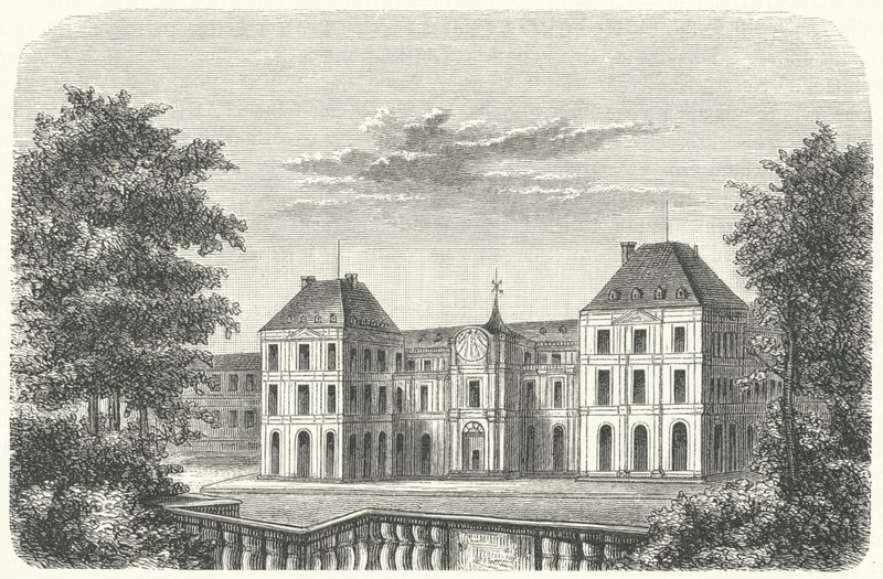 Palazzo delle Tuileries, Parigi, nel 1799 (incisione) da German School