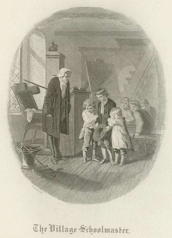 Il maestro di scuola del villaggio da German School