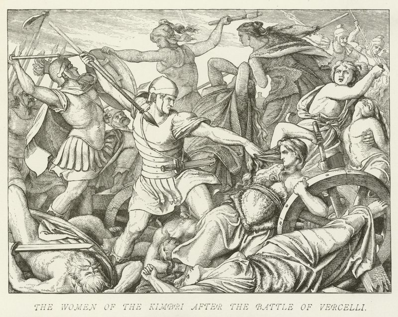 La donna dei Cimbri dopo la battaglia di Vercelli da German School