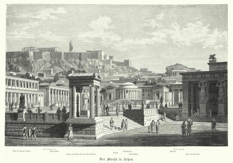 Mercato ad Atene, Antica Grecia da German School