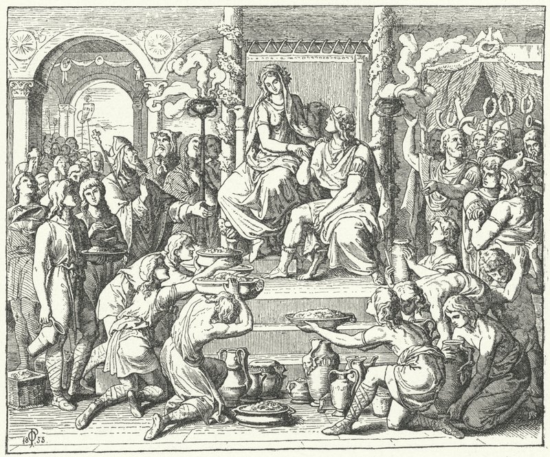 Il matrimonio di Ataulfo, re dei Visigoti, e Galla Placidia, figlia dell