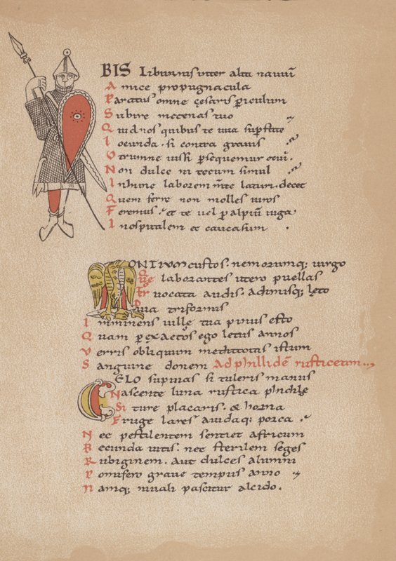 La poesia di Orazio in un manoscritto francese del XII secolo da German School