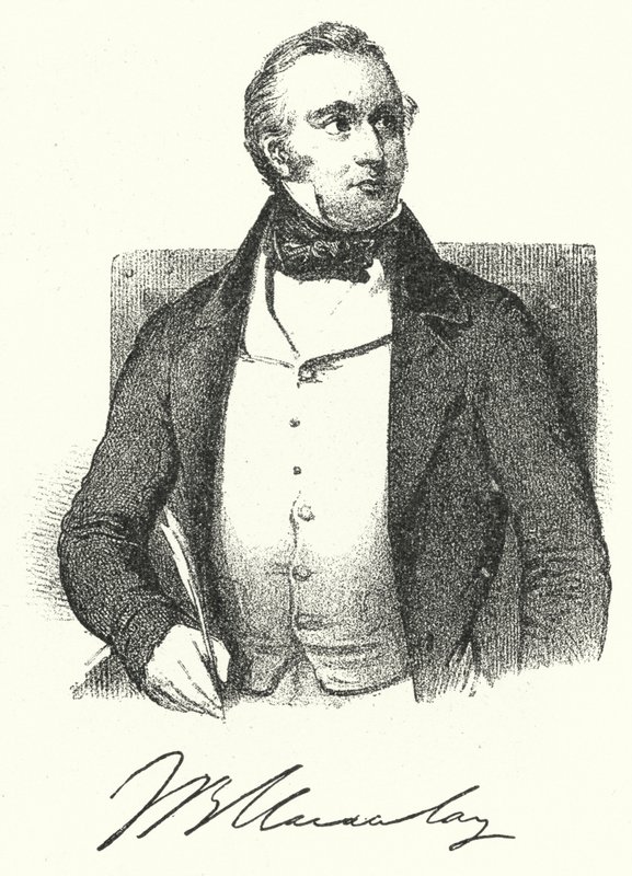 Thomas Babington Macaulay, storico e scrittore britannico (incisione) da German School