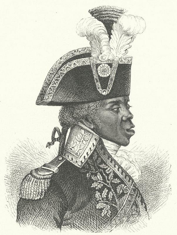 Toussaint Louverture, leader della rivoluzione haitiana (incisione) da German School