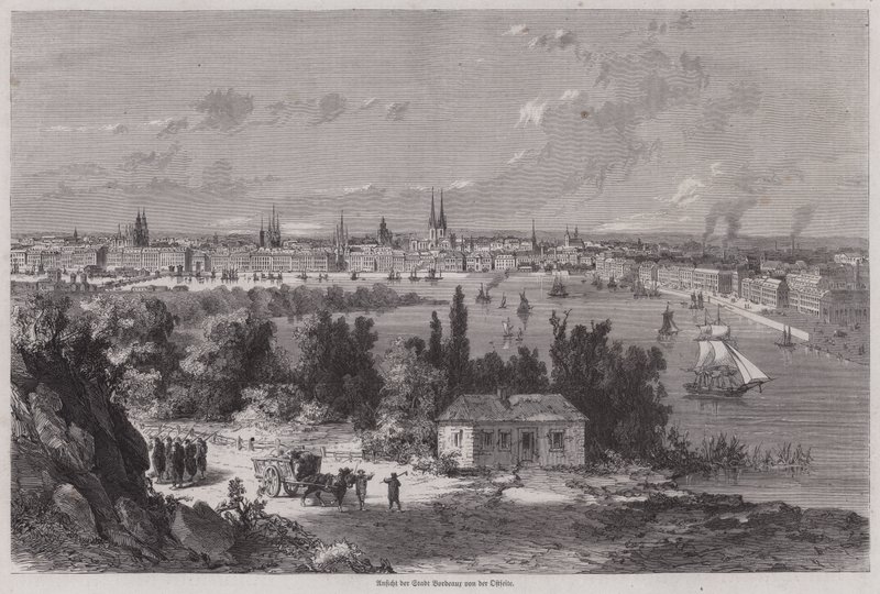 Veduta di Bordeaux, Francia da German School