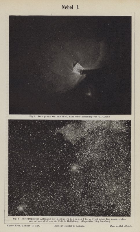 Vedute della Nebulosa di Orione e della Via Lattea nell