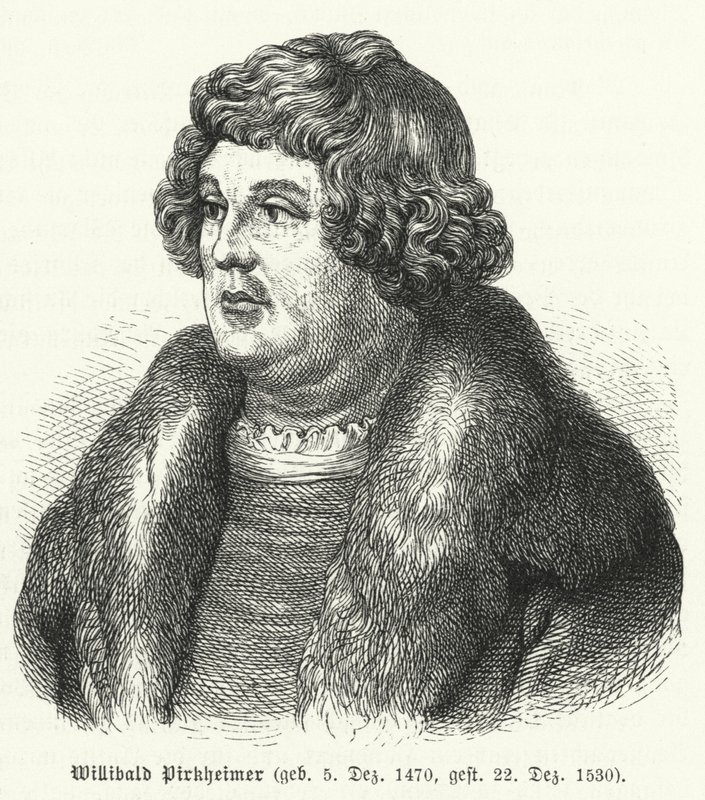 Willibald Pirckheimer, avvocato, autore e umanista rinascimentale tedesco, amico di Albrecht Durer da German School