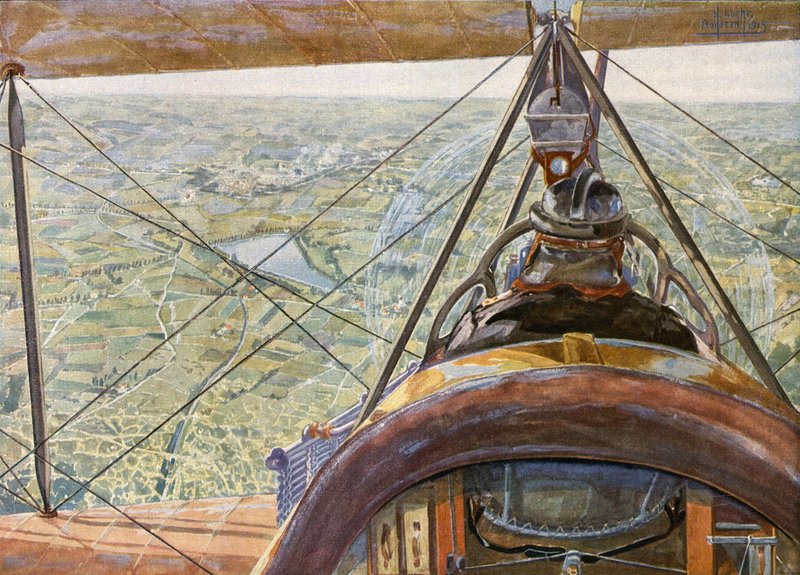 Ypres da un aereo tedesco da German School