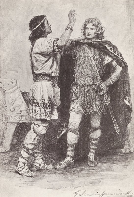 Illustrazione per La Storia di Hereward, Il Campione d