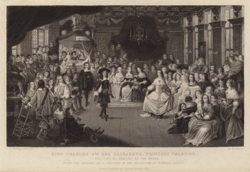 Re Carlo II ed Elisabetta, Principessa Palatina da Gheerart Janssen