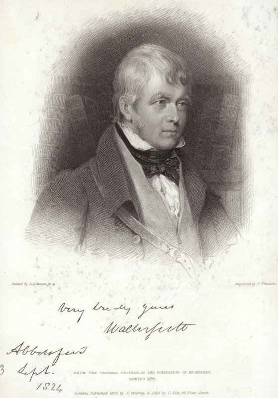 Ritratto di Sir Walter Scott da Gilbert Stuart Newton