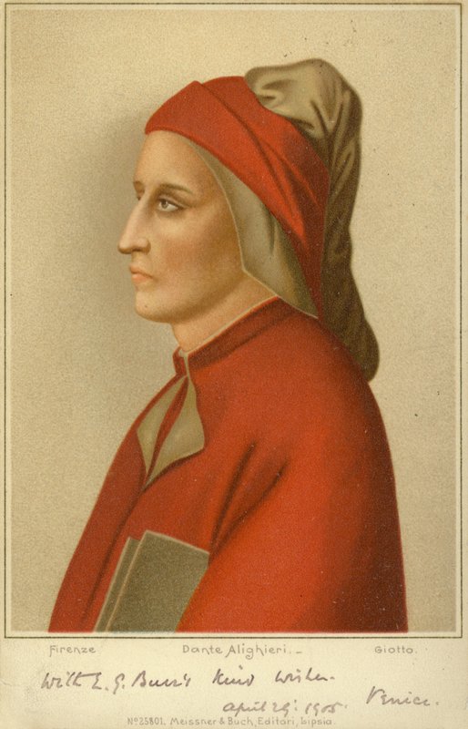 Dante Alighieri (c1265-1321), poeta italiano da Giotto di Bondone
