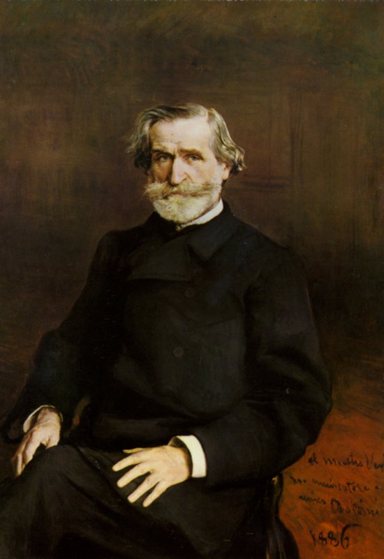 Ritratto di Giuseppe Verdi da Giovanni Boldini